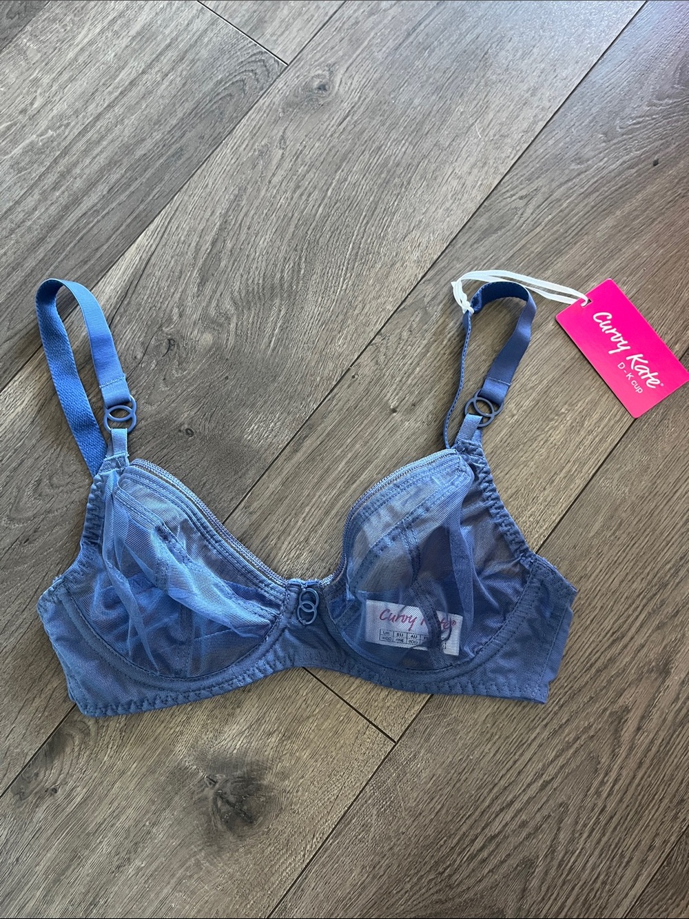 Curvy Kate Blue Sheer Underwire Bra NEW